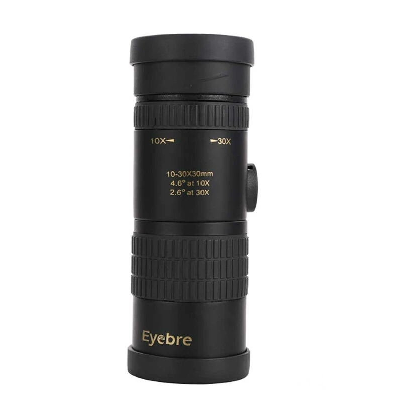 (image for) 10-30x30 Portable Retractable Mini Monocular BAK4 Prism Dual Focus Lens Telescope For Bird Watching Hiking Camping Travel Monoculars